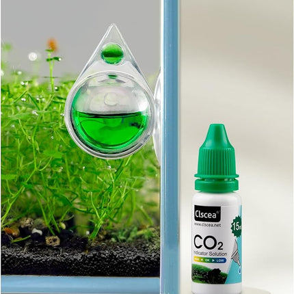 Aquarium CO2 Acrylic Drop Checker CO2 Indicator (Tear Drop & 15ml)