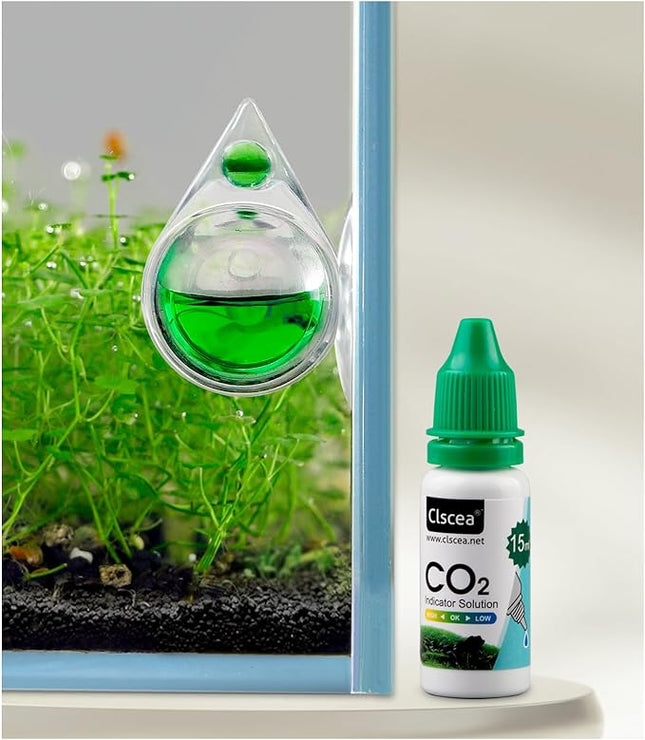 Aquarium CO2 Acrylic Drop Checker CO2 Indicator (Tear Drop & 15ml)