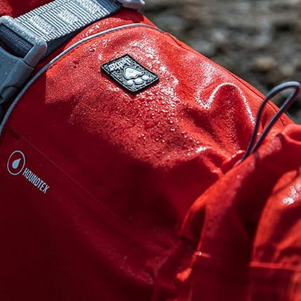 Hurtta Monsoon Coat ECO, Dog Raincoat, Rosehip, 32 in