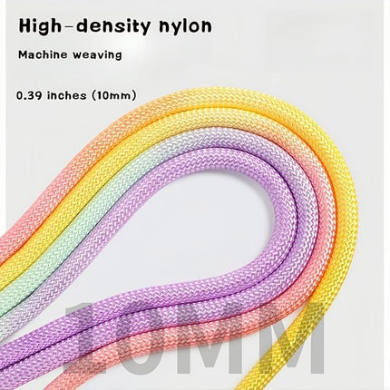 Hands Free Dog Leash Dual Handle, Wearable Leashes for Dog, Padded Waist Belts and Rotating Metal Clip,for Small Medium Large Dogs (18+ lbs) Walking Training Running (Yellow-Orange, 5.5 FT)