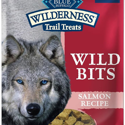 Blue Buffalo Wilderness Wild Bits Soft & Chewy Training Treats for Dogs, Grain-Free, Salmon Recipe, 4-oz. Bag
