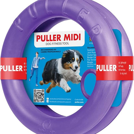 Puller Outdoor Dog Ring Toys - Dog Fetch Toy & Tug of War Dog Toy for Small Medium Large Dogs - Dog Ball & Soft Dog Frisbee Alt - Outside Dog Yard Toys - Big Dog Pull Toy - Dog Agility Jumps Tool