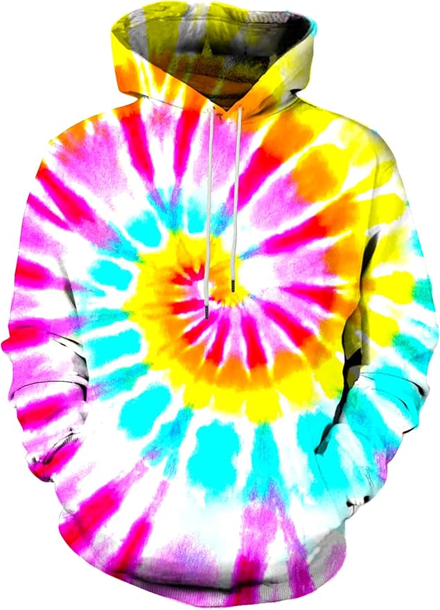 Yasswete Unisex Adults 3D Printed Fashion Hoodies for Men Women Pullover Novelty Sweatshirts with Big Pockets