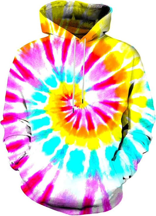 Yasswete Unisex Adults 3D Printed Fashion Hoodies for Men Women Pullover Novelty Sweatshirts with Big Pockets