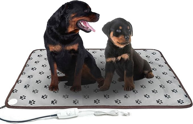 Extra Large Pet Heating Mat for Dogs and Cats - Waterproof, Indoor/Outdoor Dog Heating Pad - Easy Clean