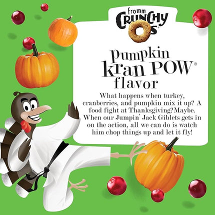 Fromm Crunchy Os Pumpkin Kran Pow Dog Treats - Premium Crunchy Dog Treats - Turkey Recipe - 6 oz