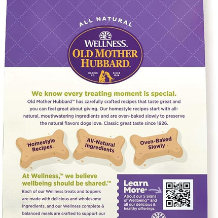Old Mother Hubbard Wellness Just Vegg'n Dog Biscuits, Natural, Training Treats, Sweat Potato, Oats, Apples & Carrots Flavor, Mini Size, (20 Ounce Bag)