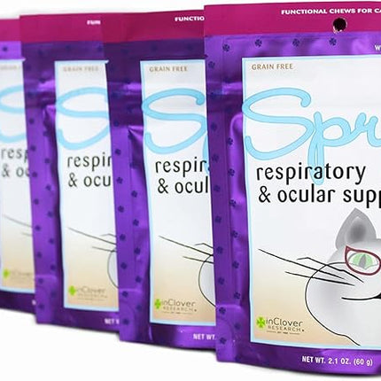 In Clover Spry, Cat Eye Care Support, L-Lysine Cat Treat Supplement, Cat Immune Support Supplement, Cat Health Daily Treat, Prebiotic Cat Health Support, Cat Antioxidant Respiratory Health for Cats