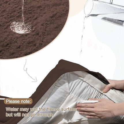 Large Orthopedic Dog Bed for Large Dogs, Waterproof Dog Bed with Removable Cover, 4-Sides Removable Bolster Dog Soft Sofa Bed with Non-Slip Bottom, Brown