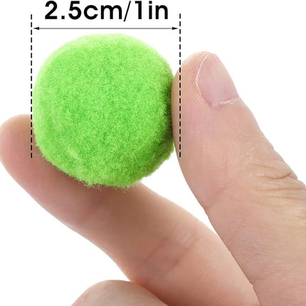 Large Cat Toy Balls, Soft Cat Balls 1Inch Kitten Pom poms Ball Cat Play Toy (50 Pcs)