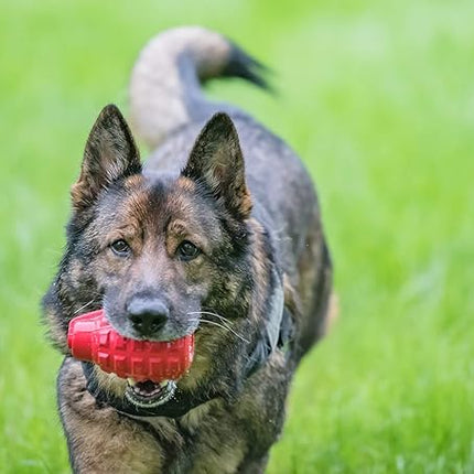 SodaPup USA-K9 Grenade – Durable Dog Treat Dispenser and Chew Toy Made in USA from Non-Toxic, Pet Safe, Food Safe Natural Rubber Material for Mental Stimulation, Problem Chewing, Calming Nerves & More