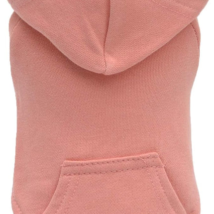 Lovelonglong Blank Basic Hoodie Sweatshirt for Dogs 100% Cotton Fits Small Medium Dachshund Large Dog Lotus-Pink S