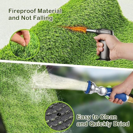 Artificial Grass, 19.7”x 39.4" Dog Pee Pads, Professional Dog Potty Training Rug, Grass Mat with Drainage Holes, Pet Turf Indoor Outdoor Flooring Fake Grass Doormat-Easy to Clean (19.7”x 39.4")