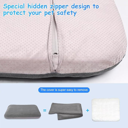 Dog Bed for 150 Pounds Dogs, Super Comfy Large Bed, 47 Inches Orthopedic Sleeping Mattress for XL Dogs, Jumbo Size with Anti Slip Bottom, with Removable and Washable Cover