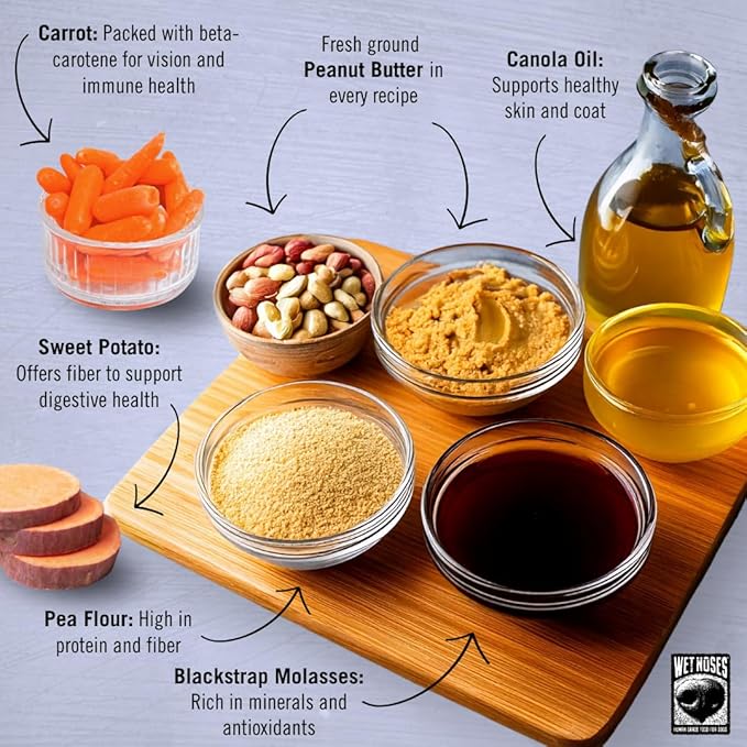 Grain-Free Organic Crunchy Dog Treats – for All Pet Sizes, Breeds – All-Natural Treat – 100% Human-Grade – Delicious Snacks for Dogs – 14 Oz., Grain Free - Carrot Sweet Potato, 2 X 14oz Box