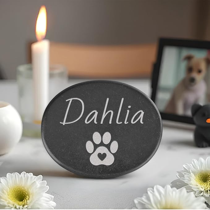 Memorial Stone for Pet, in Loving Memory Pet, Dog Sympathy Gifts, Cat Funeral Gifts, Dog Memorial Stone, Pet Bereavement Gifts, Personalized Pet Memorial Gifts for Dogs