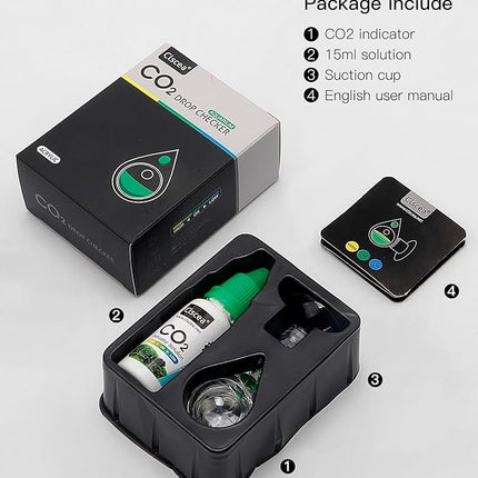 Aquarium CO2 Acrylic Drop Checker CO2 Indicator (Tear Drop & 15ml)