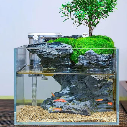 5lbs Aquarium Gravel, 1/8"(2-4mm) Natural River Rocks Succulent Cactus Pea Gravel for Plants, Fish Tank, Decorative Pebbles for Gardening, Flower Pots, Vase Fillers, Landscaping