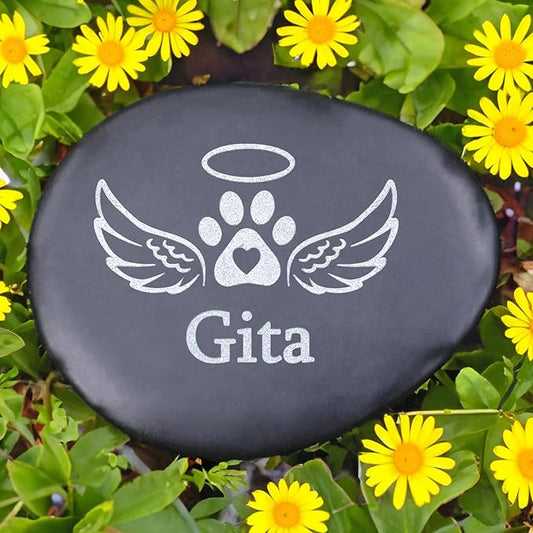 Personalized Pet Loss Gifts - Pet Memorial Stones for Dogs- Pet Memorial Grave Marker- Cat Memorial Stones - Personalized in Memory of Cat/Dog Gifts - Pet Memorial Gifts - Dog Memorial Gifts