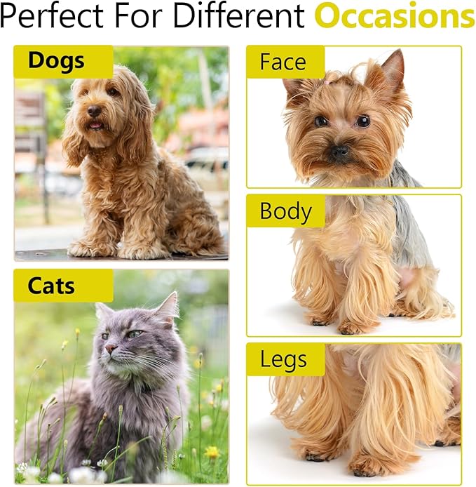 Laazar Dog thinning shears for dogs - Sharp Stainless Steel Blades with Colorful Handles, Safe and Easy-to-Use With Beautiful results, Long Lasting dog grooming thinning shears