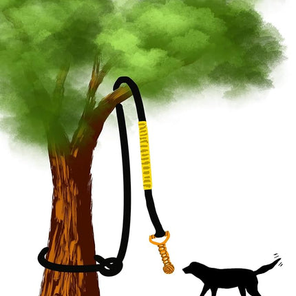 Dog Bungee Toy 20.35 ft Reinforced Interactive Rope with Two Replacement Refills - Dog Rope Toys Interactive Toys