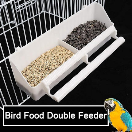 Extra Large 32" x 19" x 67.5"H Wrought Iron Tight Bar Spacing Breeding Flight Canary Parakeet Cockatiel Lovebird Finch Breeder Cage Side Doors Double Feeder Cup with Detachable Rolling Stand