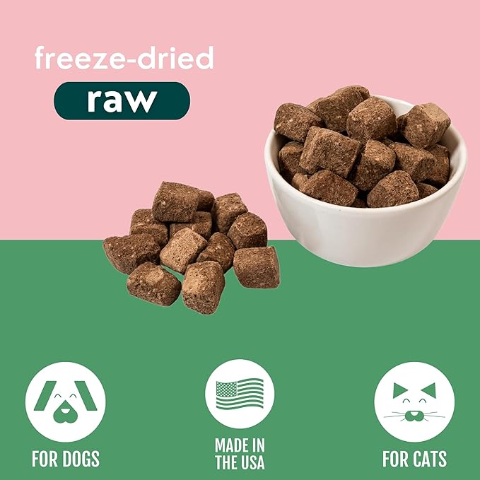 Momentum Carnivore Nutrition Freeze-Dried Turkey Heart Dog Treats – Single-Ingredient, Dog & Cat Treats – High-Protein, Grain-Free– 3 oz Bag