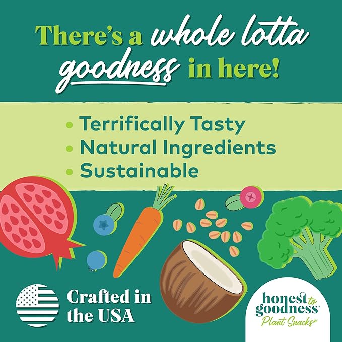 Honest to Goodness Plant Snacks Golden Years Blueberry & Carrot Recipe Dog Treats, 8 oz Bag, Plant-Based Dog Treats