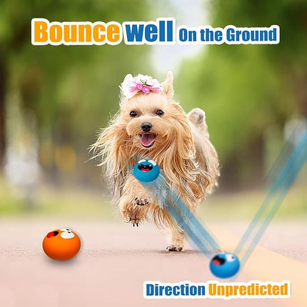 Squeaky Dog Toy for Small Dogs, Rubber Latex Puppy Toys Small Dog Toys, Soft Smile Face Squeaky Dog Balls Flat for Mini, Small Breeds