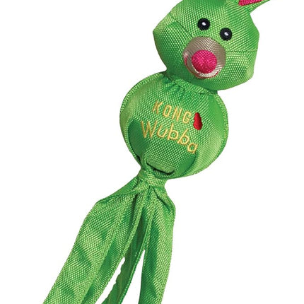 KONG Wubba Friends Ballistic Dog Toy - Durable Interactive Squeaky Toy, Assorted Colors/Animals, Fetch & Tug-of-War (Small)