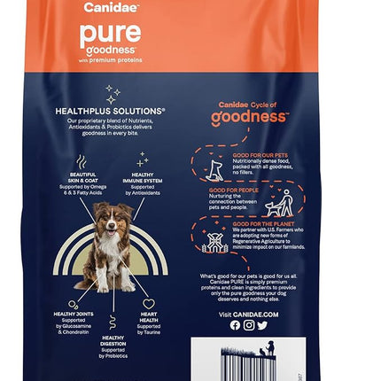 Canidae Pure Limited Ingredient Premium Adult Dry Dog Food, Real Duck & Sweet Potato Recipe, 24 lbs, Grain Free