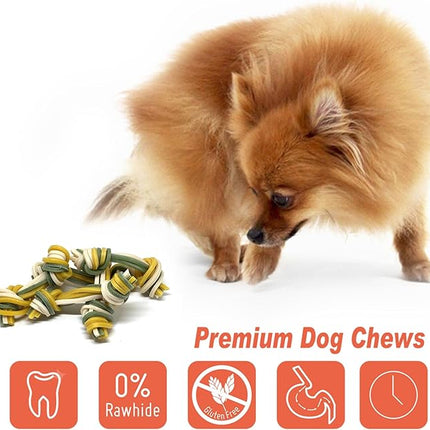 Rawhide Free Triple Dental Floss Dog Treats 15 pcs/Bag