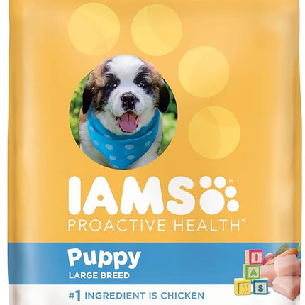 IAMS Proactive Health Large Breed Puppy Food with Real Chicken, 30.6 lb. Bag