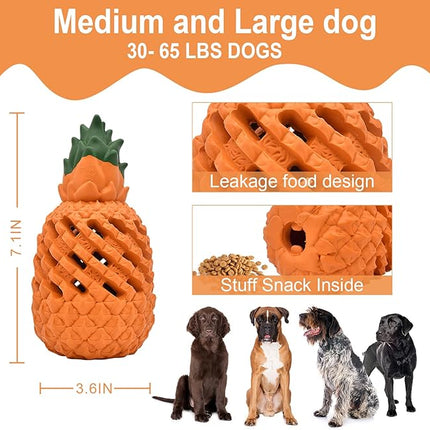 Pineapple Dog Chew Toys - Indestructible Toys for Medium Aggressive Chewers