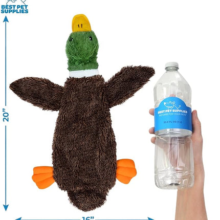 Best Pet Supplies Squeaky Dog Toys with Soft Durable Fabric for Small, Medium and Large Pets Interactive Toy for Indoor Play, Supports Active Biting and Play - Large (Hare, Sheep, Cow, Pig, Penguin)