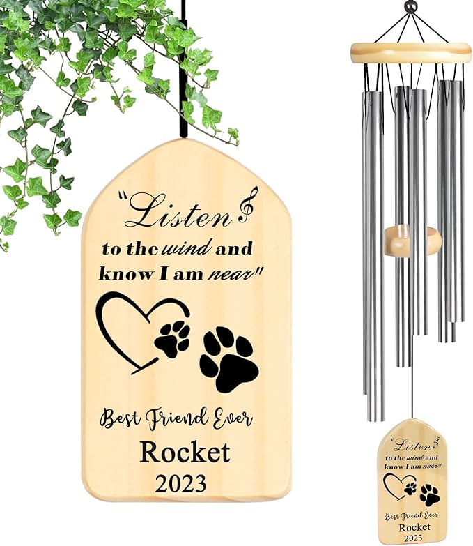 Pet Loss Gifts, Dodosky Pet Memorial Wind Chime, Pet Memorial Gifts for Dogs, Lost of Dog Sympathy Gift, Bereavement Gifts for Loss of Pet, Dog Memorial Gifts for Loss of Dog