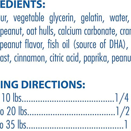 N-Bone Puppy Teething Rings Peanut Butter Flavor Dog Treat, 6 Count Bag, 7.2-oz