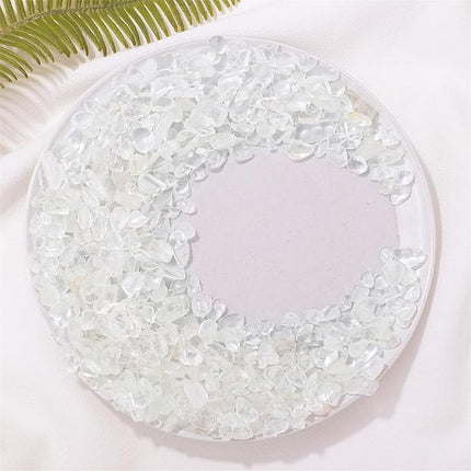 Clear Quartz Healing Crystal Chips Bulk Gemstones Sets Tumbled Crushed Stones Crushed Crystals Natural Rocks for Fountain Rocks Decoration Reiki Energy Balancing Meditation Aquarium Gravel 0.44lb