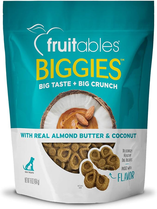 Fruitables Biggies™ Almond Butter Coconut Dog Treats