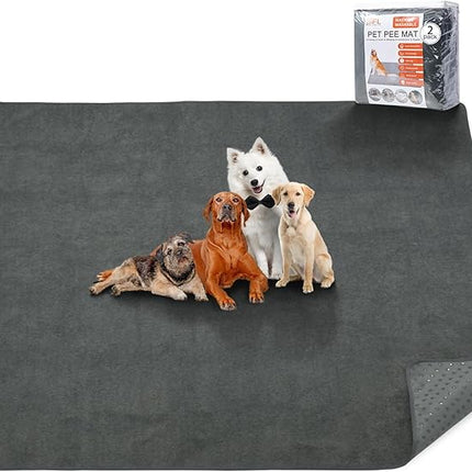 Washable Pee Pads for Dogs, 48x60 Reusable Whelping Pads, Absorb Dog Mats Non-Slip Puppy Training Pads for Whelping, Potty, Training, Playpen, Crate