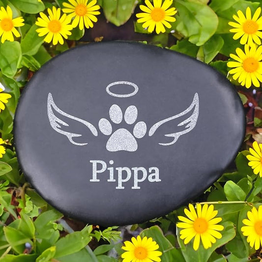 Pet Loss Gifts - Personalized Pet Memorial Stones - Dog Memorial Stone - Pet Remembrance Gifts - Pet Memorial Gifts - Loss Dog Sympathy Gifts - Cat Memorial Gifts - Dog Memorial Gifts