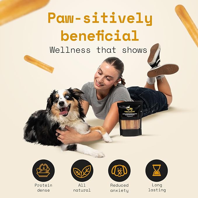 Himalayan Yak Cheese Dog Chews - Natural Healthy & Safe Treat for Small Dogs - Long Lasting Dental Chew Rich in Protein & Calcium - Gluten-Free Lactose-Free - 12 Chews for Small Dogs