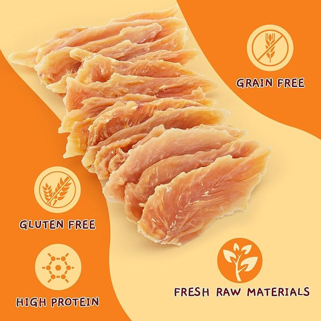 Jungle Calling Dog Treats, Chicken Jerky for Dogs, High Protein Slow Roasted Chewy Training Treats for Medium and Large Dogs, 21.2 oz