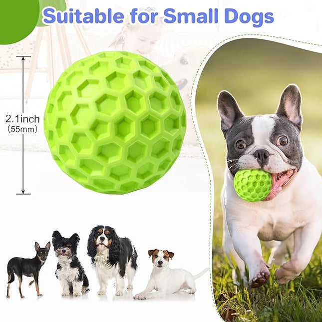 Interactive Squeaky Dog Balls Puppy Toys, Dog Toys for Small Dogs, Puppy Chew Toys for Teething and Relax, Dog Chew Toy Balls Small Dog Toys for Small Breed, Outdoor Dog Toys