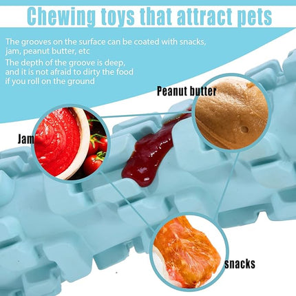 Ice Lolly Dog Toys for Aggressive Chewer, 8 - Hour Cooling Dog Toys for Summer, Water & Milk Freezable Pullze Feeder for Giant Dogs, Long Lasting Cooling Outdoor Camping Accessories