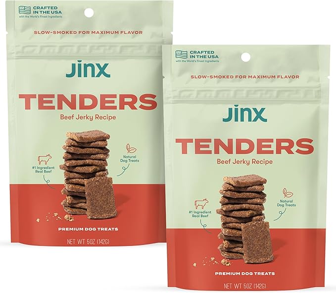 Jinx Soft Jerky Dog Treats Bundle - Beef Tenders (2 Pack)