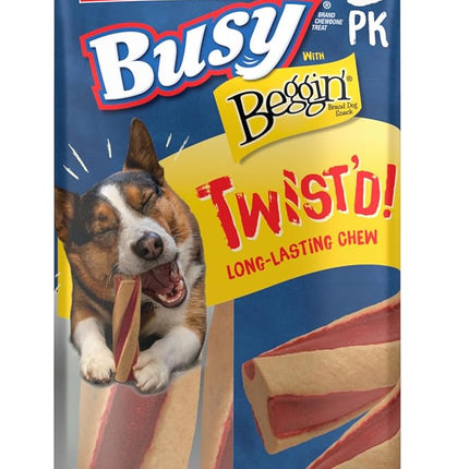 Purina Busy with Beggin’ Twist’d Adult Dog Chew Bone Treats - (Pack of 6) 2 ct. Pouches