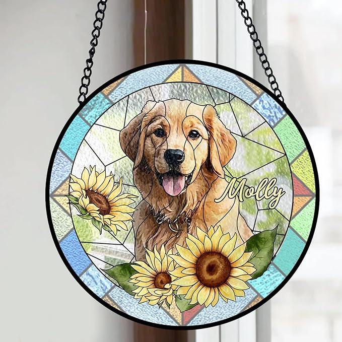 Gabita Personalized Dog Memorial Ornaments, Custom Dog Ornament Christmas Tree, Remembrance Gift, Loss of Dogs Cats Sympathy Gift, Pet Memorial Ornament, Pet Loss Gifts