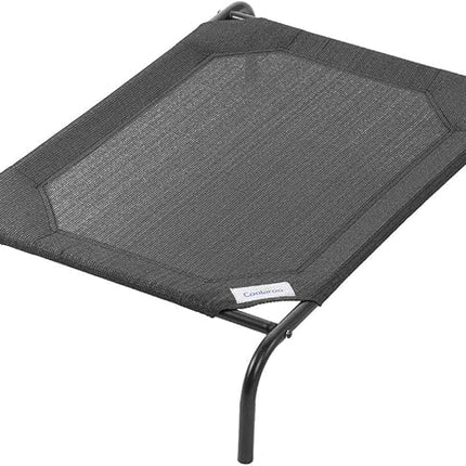 Coolaroo Original Elevated Dog Bed - Breathable Off-The-Ground Pet Bed with Cooling Fabric, Joint Relief & Moisture-Resistant Fabric, 100% Recyclable, Easy Clean, Gunmetal, Medium