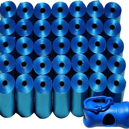 700-Count Dog Pet Waste Poop Bags, 35 Refill Rolls with Poop Bag Dispenser, Blue
